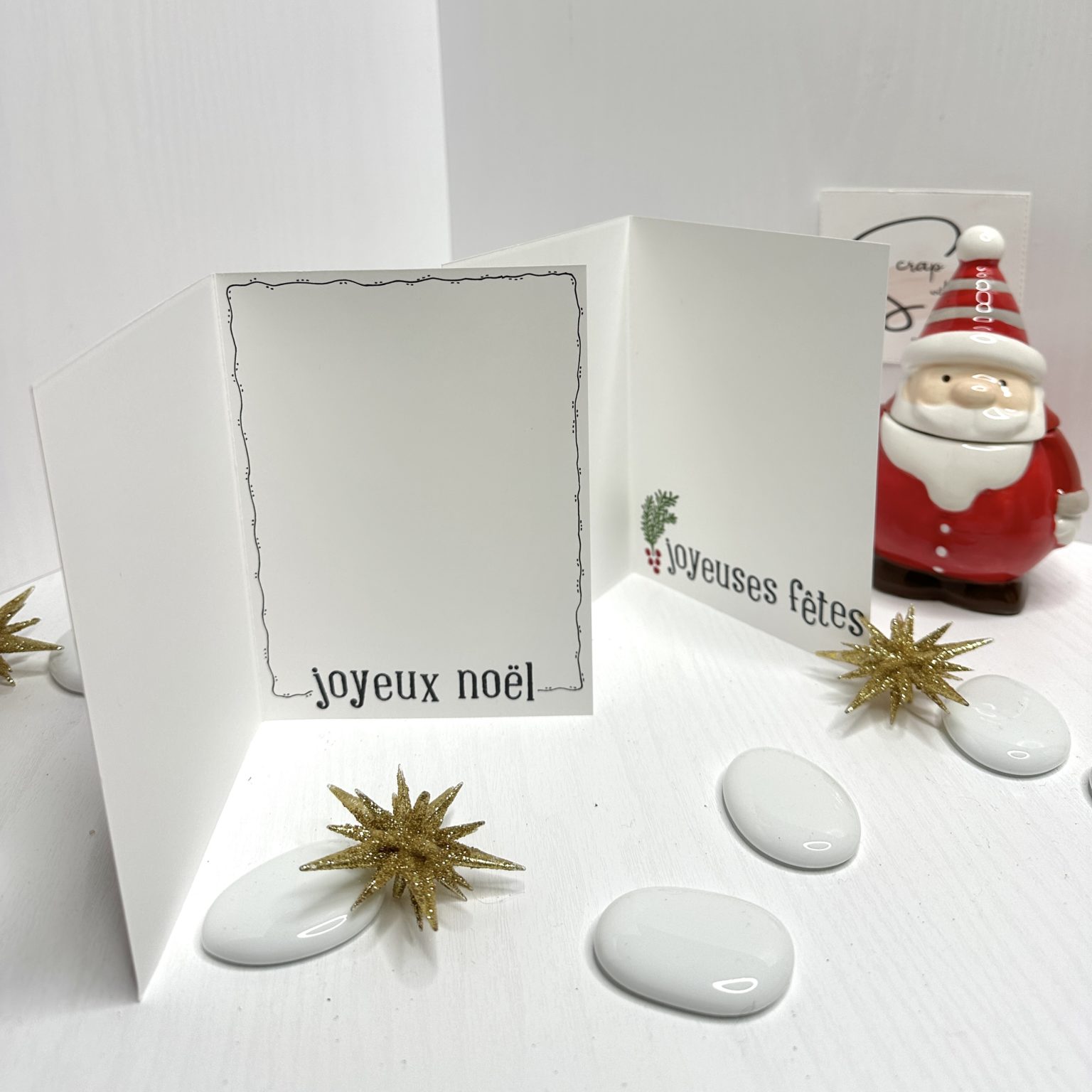 Easykart Labels Assortiment De 24 Cartes De Noël Avec Enveloppes Et Autocollants à Sceller, Thème Bohème