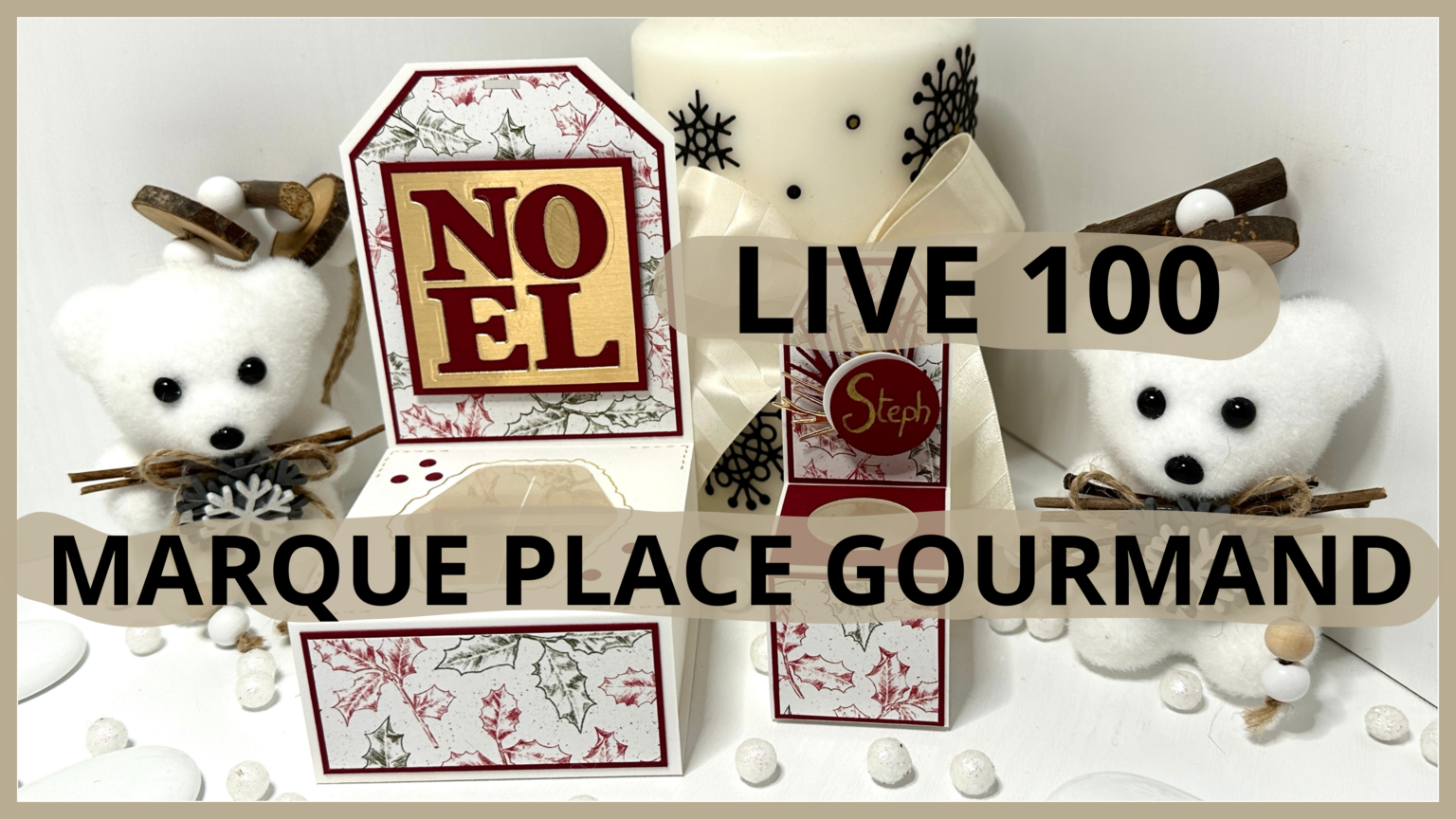 Live 100 : marque place gourmand | Scrap with Steph