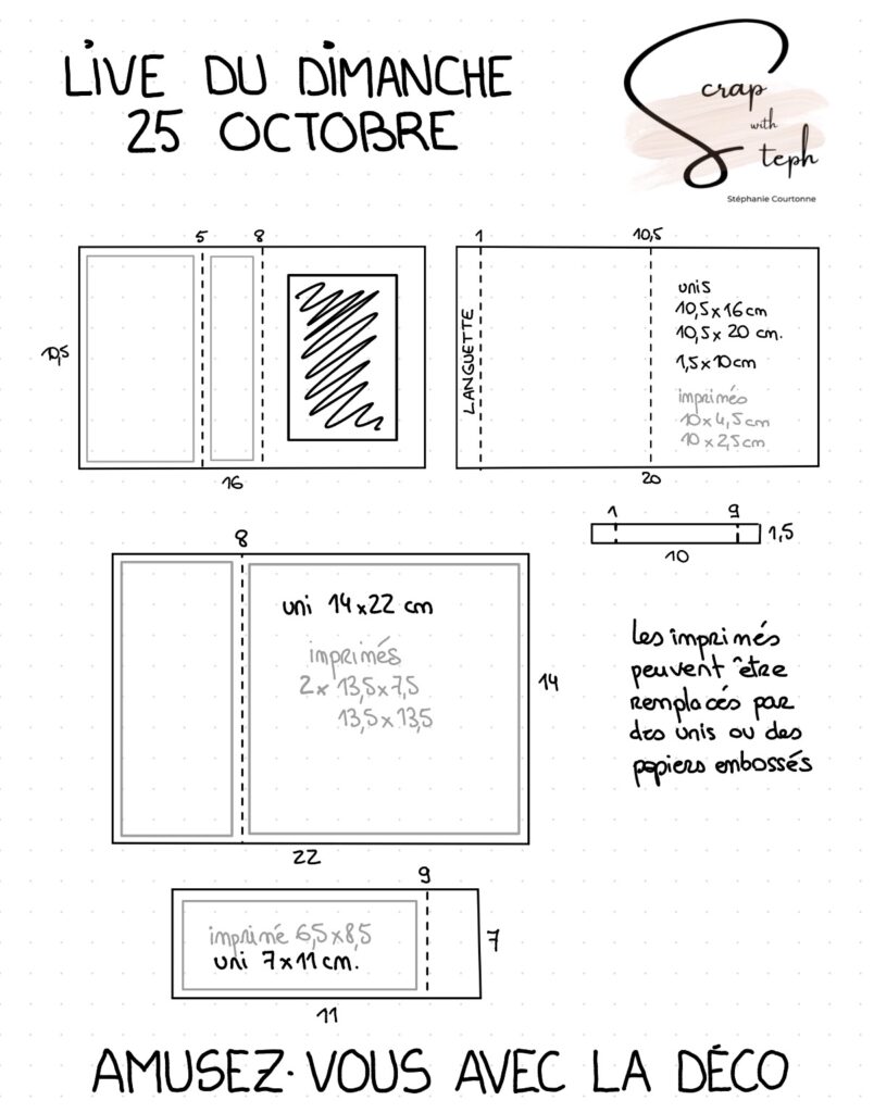 schéma de découpe pour réaliser la carte pop-up
